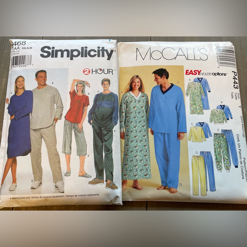 2 Casual Wear Sewing Patterns - NOT USED